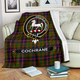 Cochrane Family Tartan Crest Blankets
